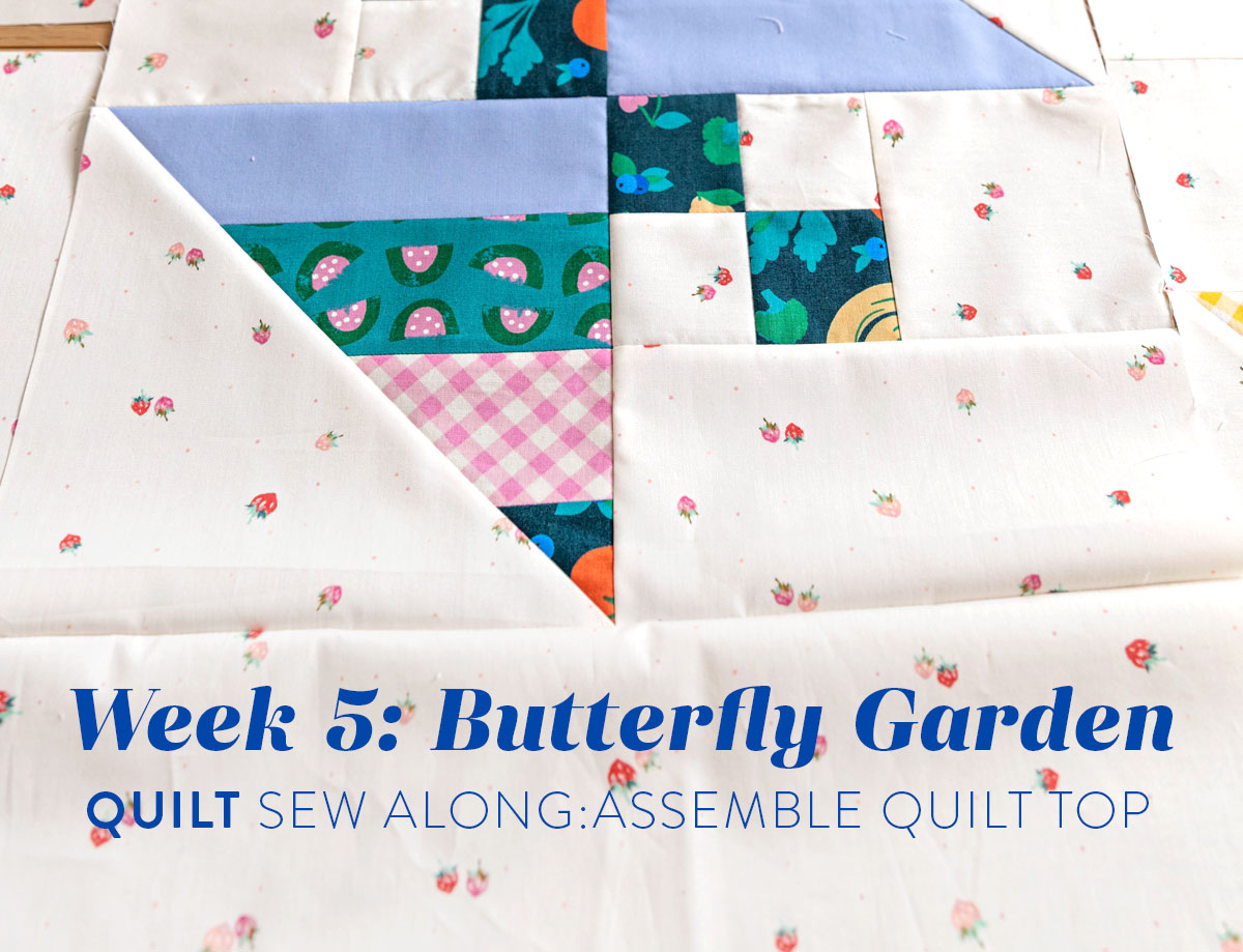 In Week 4 of the Butterfly Garden quilt sew along we finish our quilt top! suzyquilts.com
