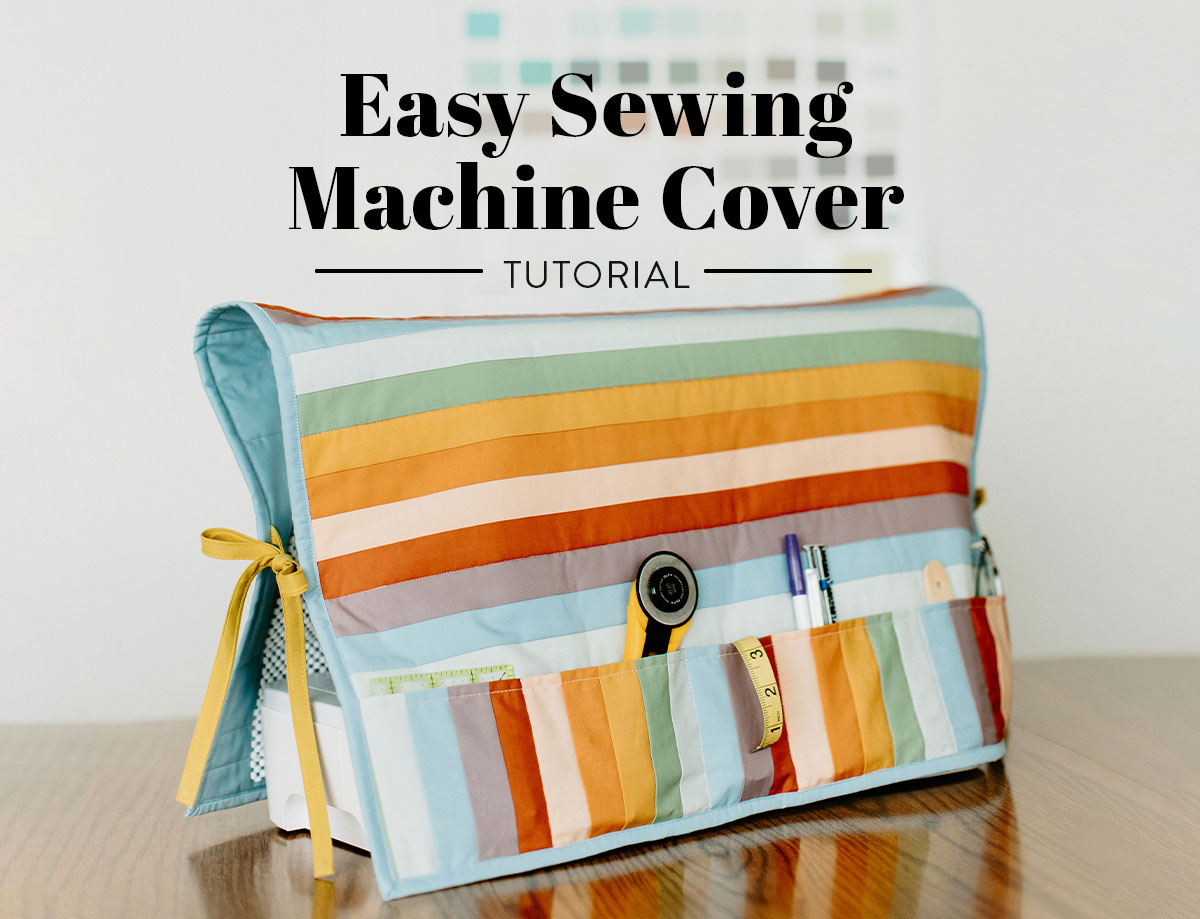 Easy Sewing Machine Cover Tutorial: Main image. #TheCuttingTable suzyquilts.com