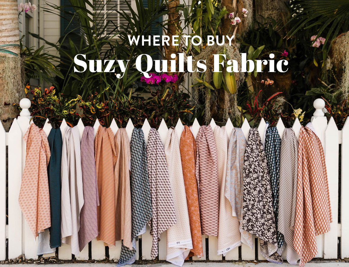 Get your hands on Duval and PURE Signature Solids fabrics by Suzy Quilts with this guide to shops that carry it around the country!
