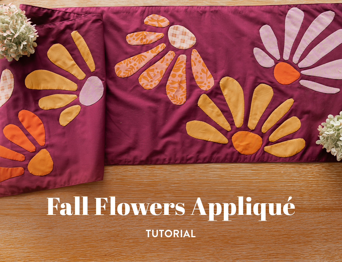 Fall Flowers Needle-Turn Appliqué tutorial | suzyquilts.com
