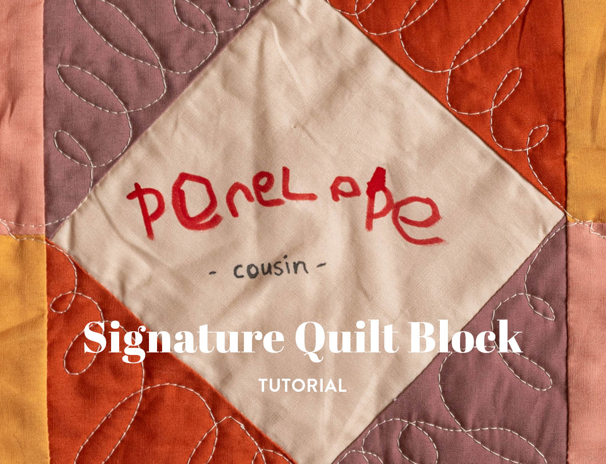 Signature Quilt Block Tutorial: Signature block quilt. #suzyquilts #TheCuttingTable