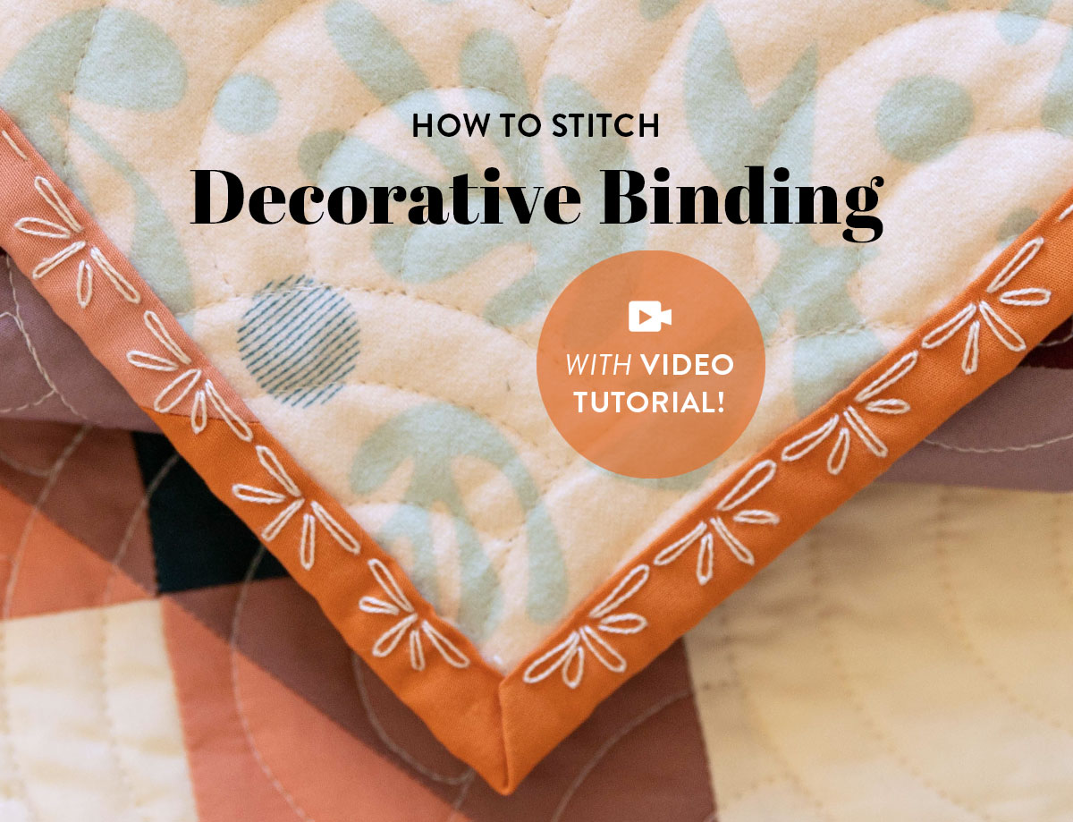 Decorative Binding Tutorial for The Cutting Table. #suzyquilts #TheCuttingTable
