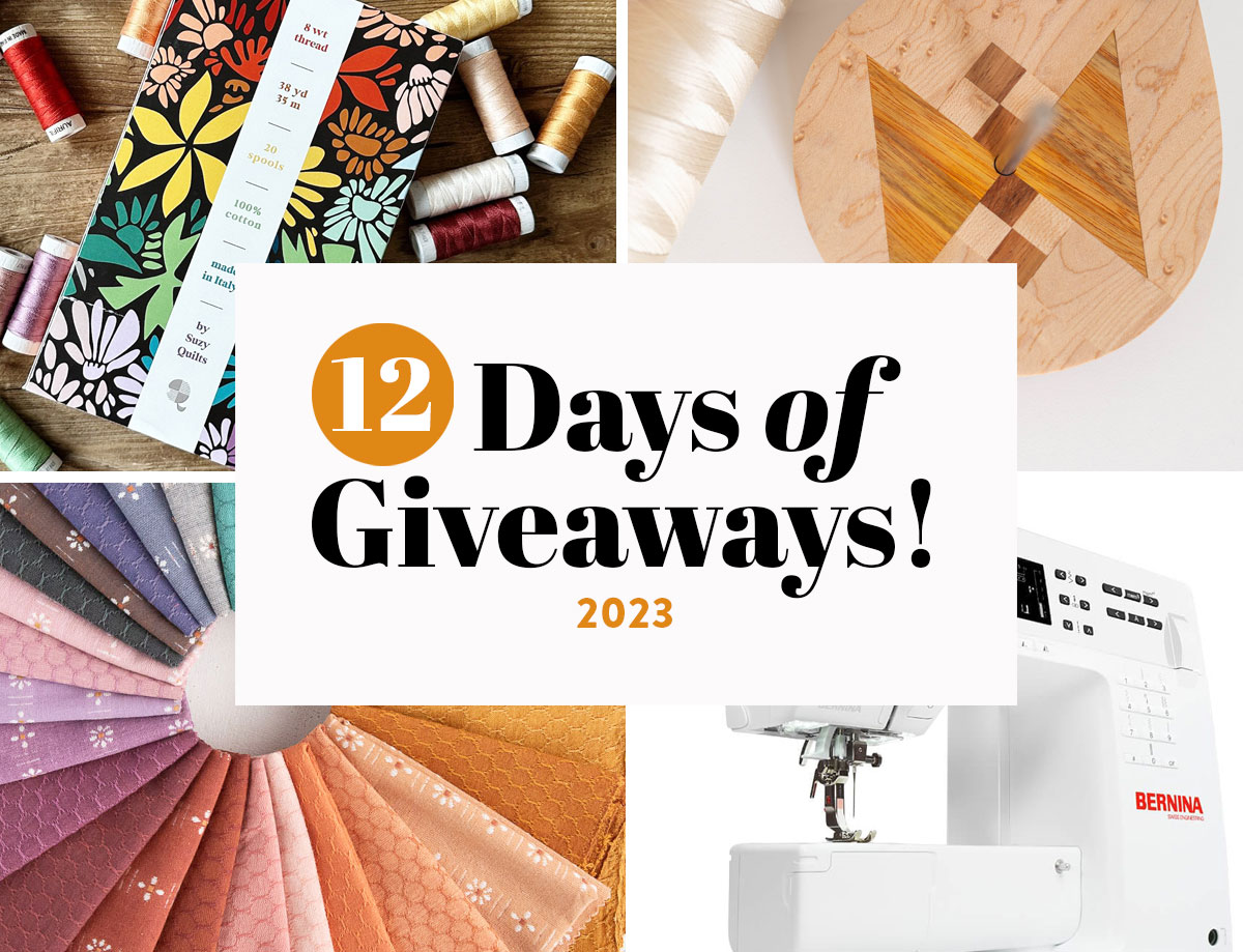 12 Days of Giveaways - 2023 at suzyquilts.com