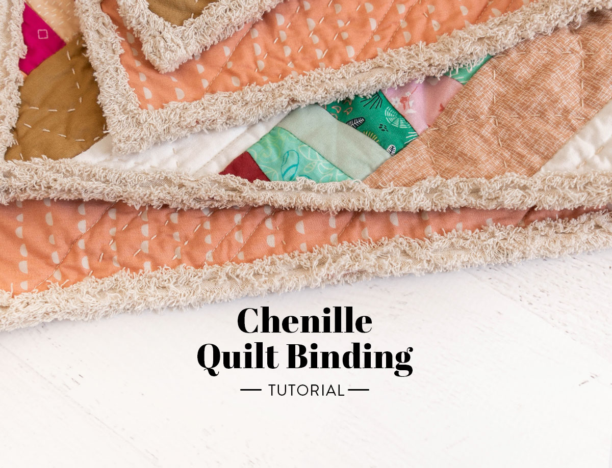 Learn how to make the softest and fluffiest binding ever with our step-by-step chenille quilt binding tutorial! suzyquilts.com