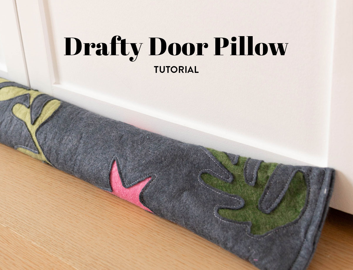 Drafty Door Pillow Tutorial for The Cutting Table. #thecuttingtable #suzyquilts