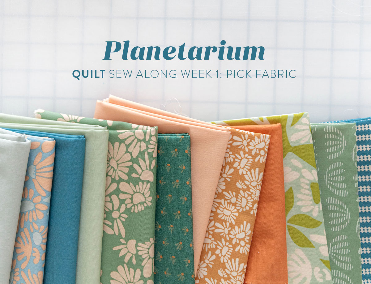 In Week 1 of the Planetarium quilt sew along we talk about picking fabric and gathering sewing supplies. Join us for weekly prizes! suzyquilts.com
