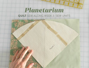 In Week 3 of the Planetarium quilt sew along we sew our HSTs, quarter-circle units, and triangle units. I have videos tutorials for all them! suzyquilts.com