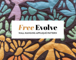 Free Evolve Wall Hanging Appliqué Pattern