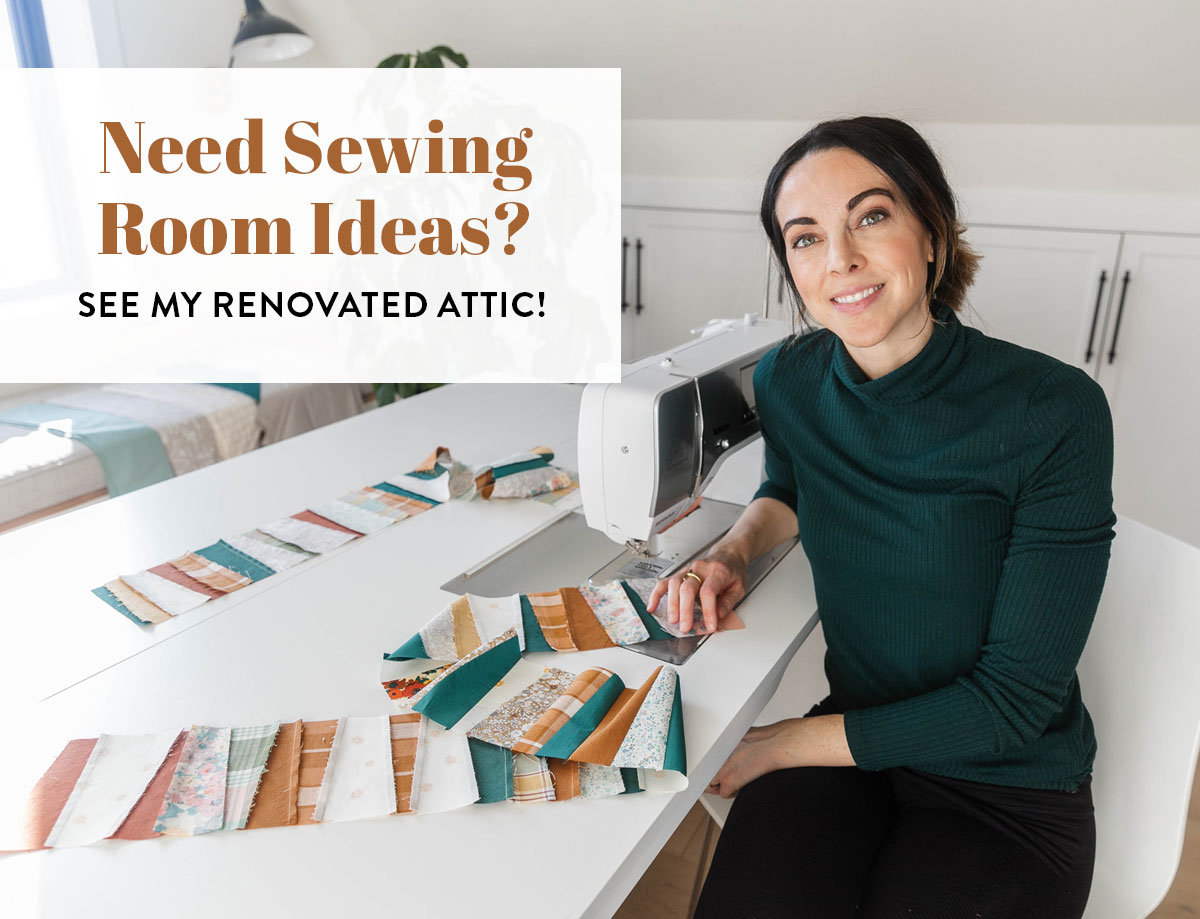 Need sewing room ideas? I renovated my attic and now it's a beautiful sewing room! suzyquilts.com