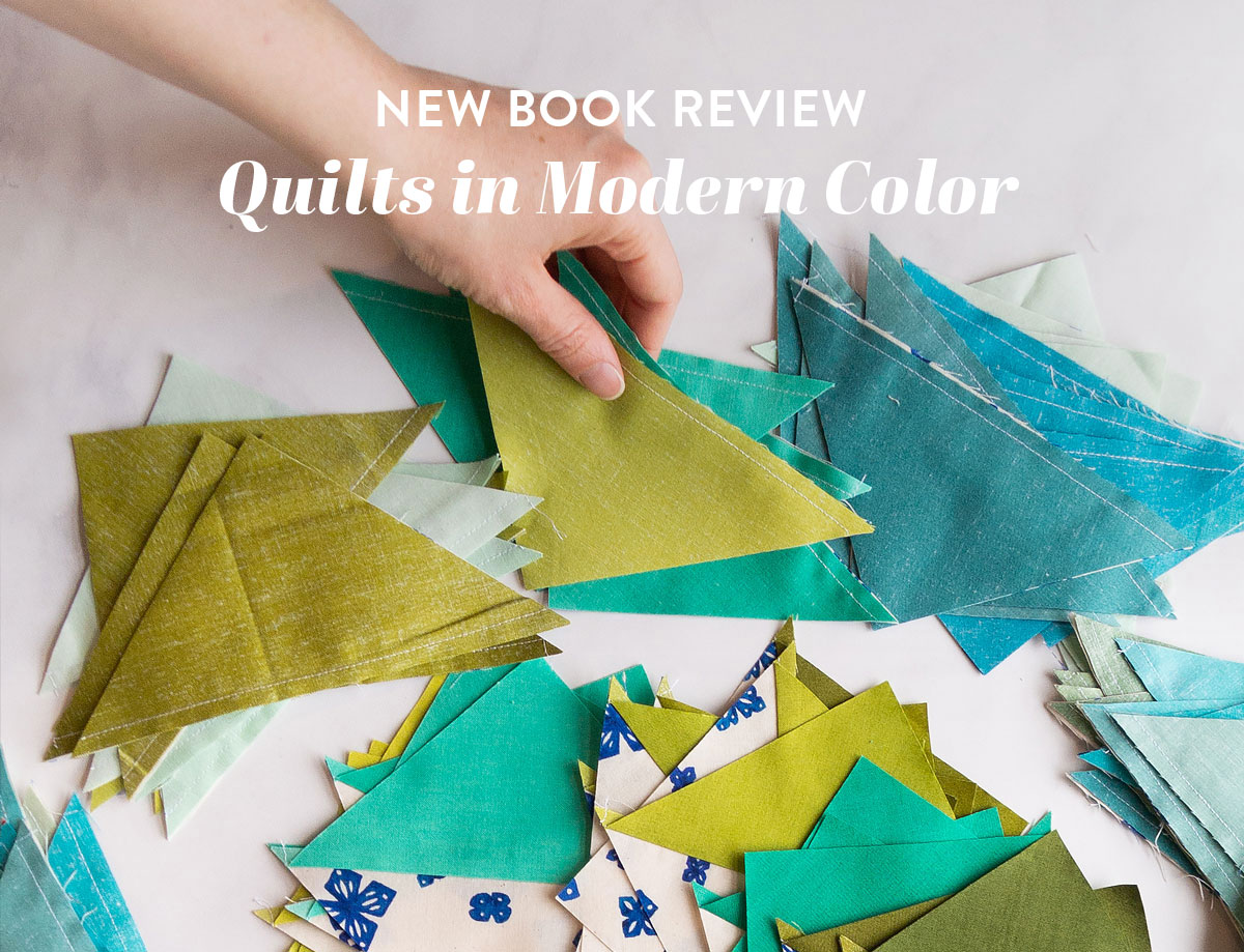 Read our review of the new book "Quilts in Modern Color." #quilting #sewingdiy suzyquilts.com