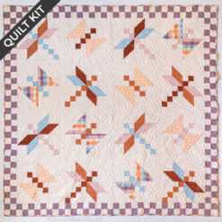 Dragonfly Lake Throw Quilt Kit in Haze