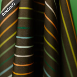 Slow Summer Tiny Stripes in Driftwood - Binding Fabric