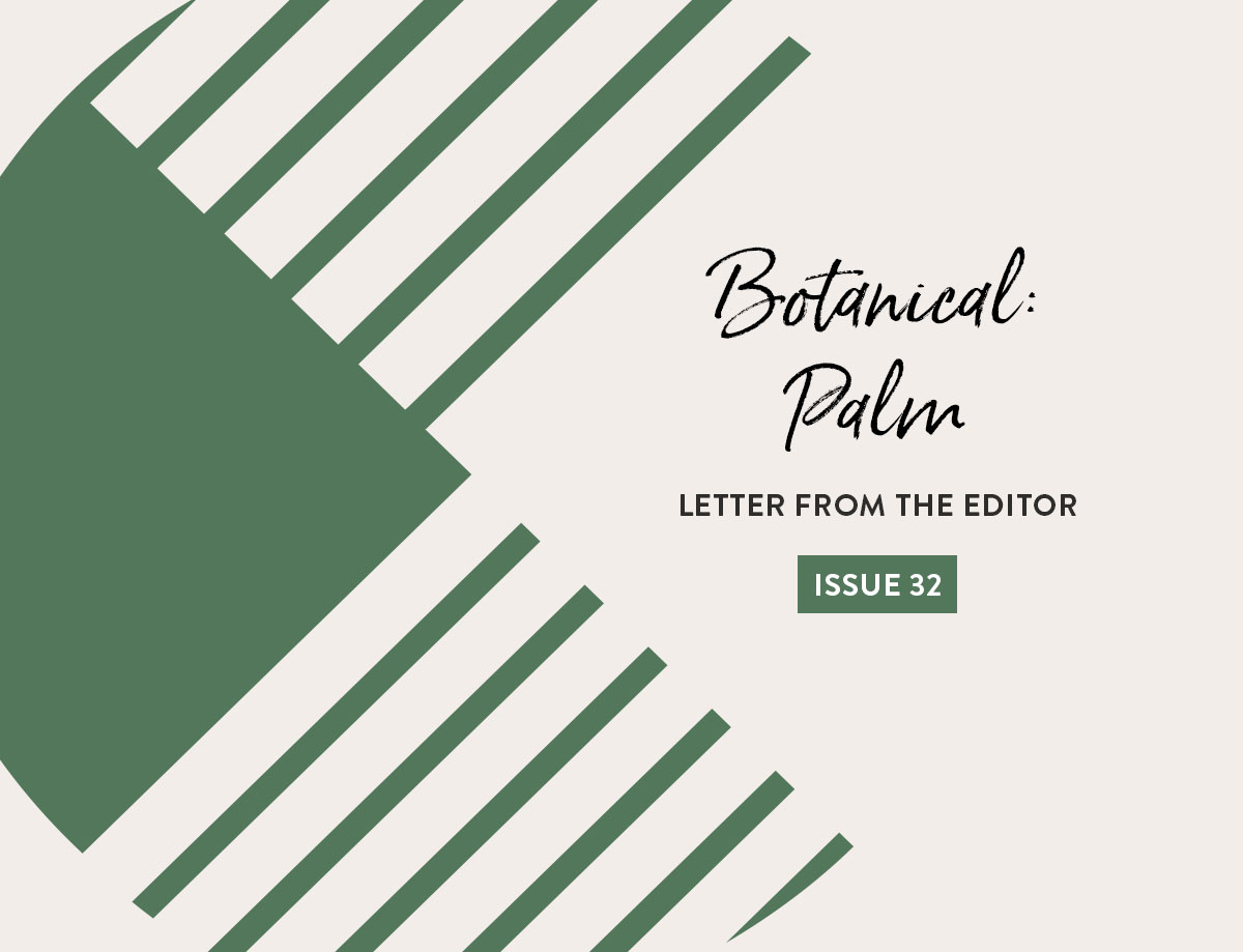 Letter from the Editor for Issue 32 of The Cutting Table