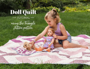 Free Doll Quilt Tutorial - perfect for an 18 inch doll! suzyquilts.com
