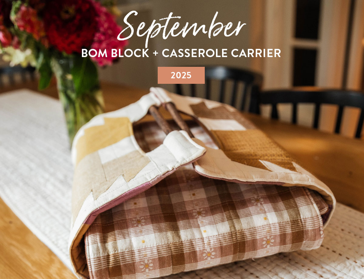 Issue 33 Block of the Month and Casserole Carrier Tutorial - suzyquilts.com
