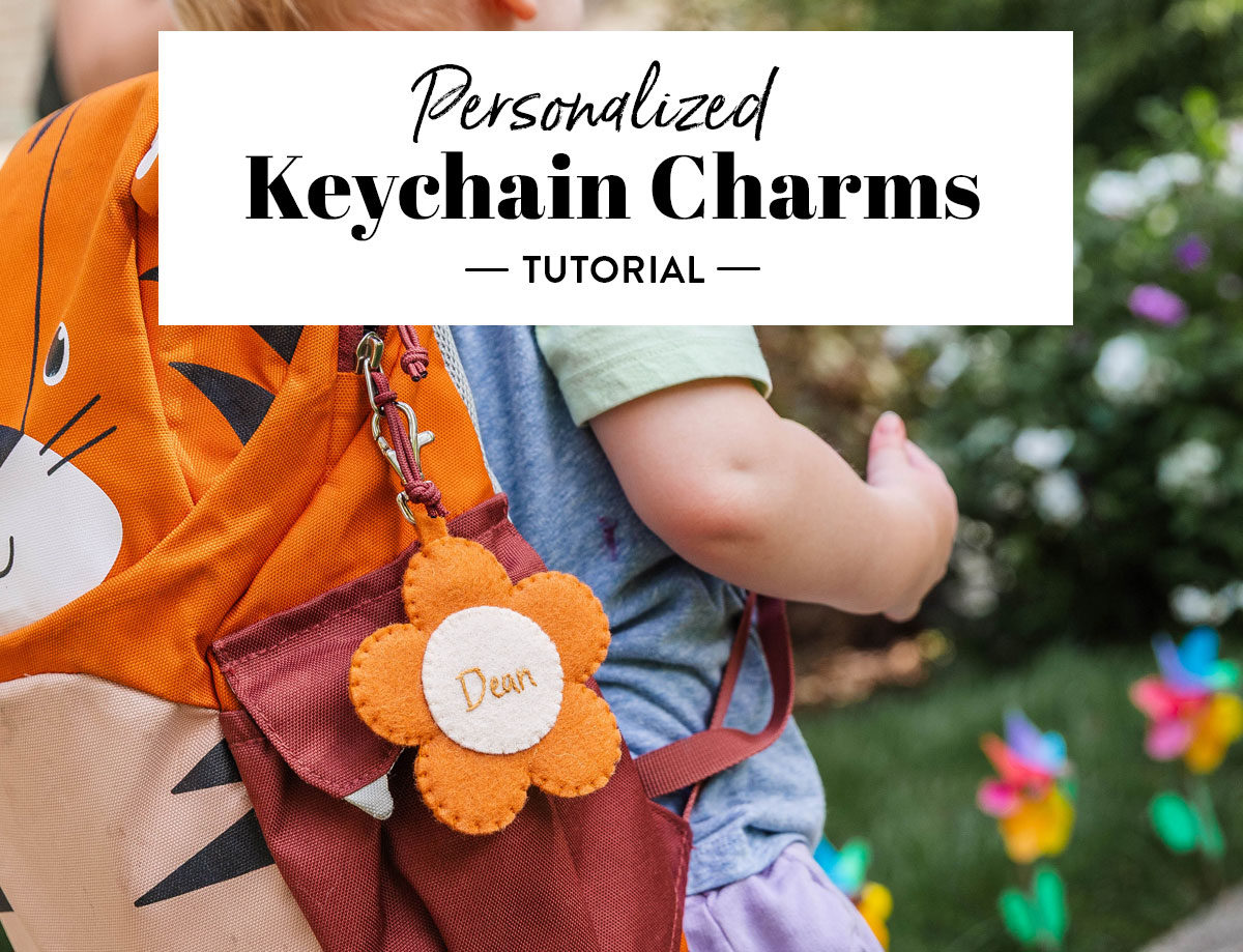 Keychain Charm tutorial on The Cutting Table at suzyquilts.com