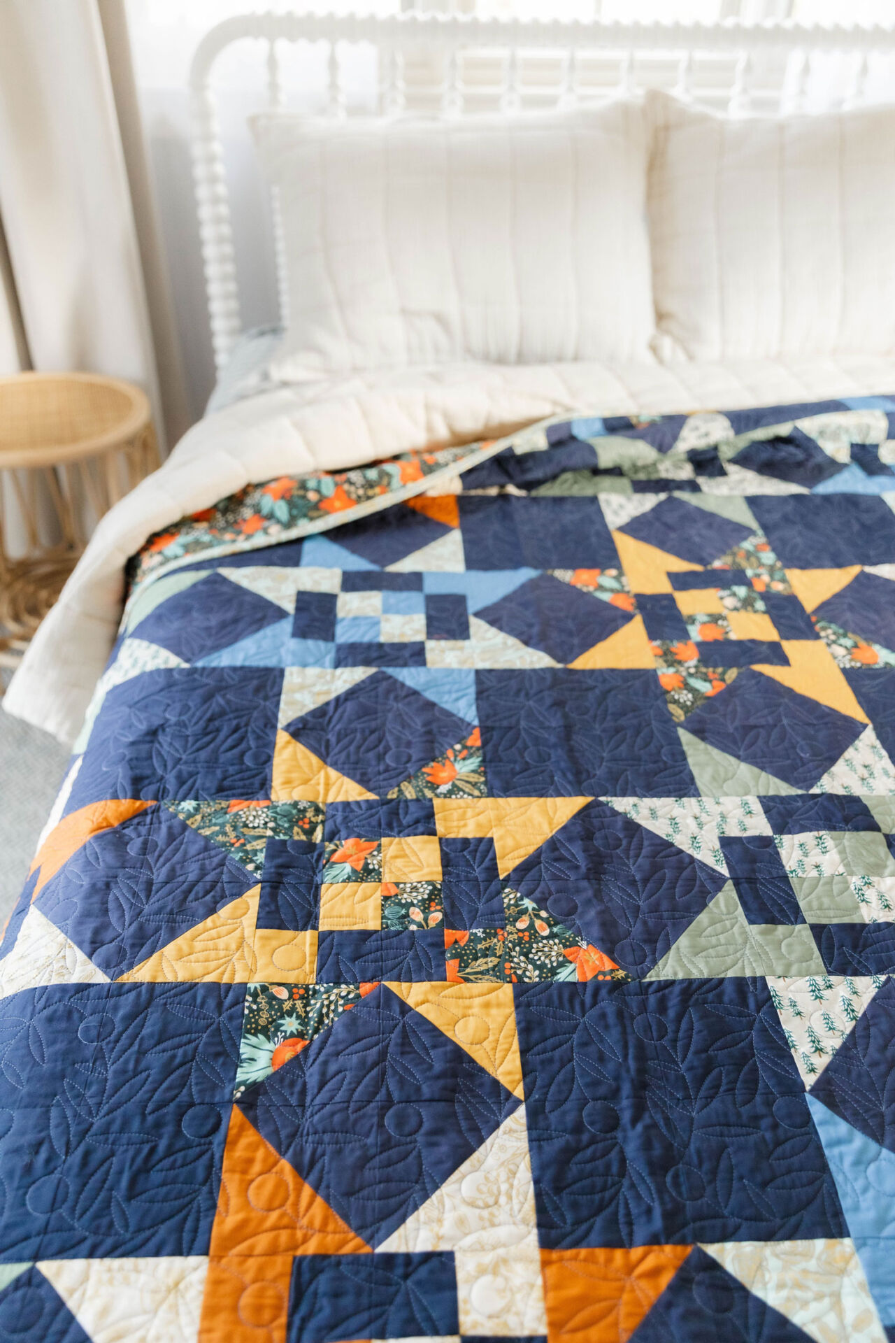 Navy Stars Quilt kit | suzyquilts.com Navy Stars Quilt kit | suzyquilts.com