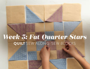 Fat Quarter Stars quilt sew along - Week 3: sew quilt blocks | suzyquilts.com