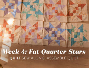 Fat Quarter Stars quilt sew along Week 4