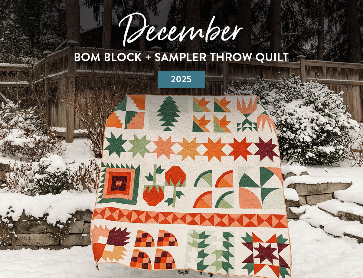 2025 Botanical Block of the Month for The Cutting Table. #thecuttingtable #suzyquilts